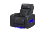 U8611 BLANCHE CHARCOAL POWER RECLINER WITH POWER HEADREST AND LED - Image 2