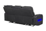 U8611 BLANCHE CHARCOAL POWER RECLINING SOFA WITH PHR AND LED - Image 4