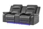 U8879 BLANCHE CHARCOAL PWR CON REC LS W/LED, GLOBAL SS & SUBWOOFER - Image 2