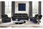 U8879 BLANCHE CHARCOAL PWR REC SOFA W/LED & GLOBAL SURROUND SYSTEM - Image 4