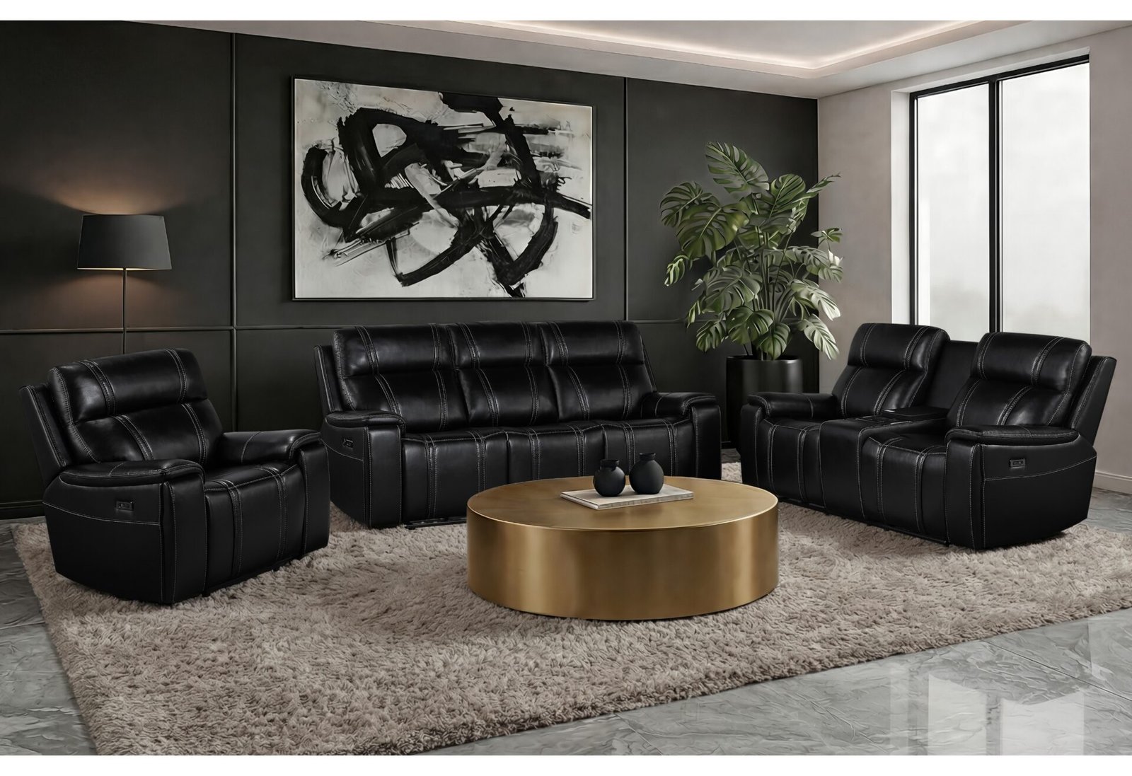 U8880-BLK-3PC-RSC-FINAL-1.jpg U8880 BLACK LEATHER PWR REC SOFA/PWR CONSOLE REC LOVESEAT/PWR RECLINER - Image 1