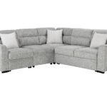 U9401 NICKEL SOFA BED SECTIONAL WITH 3 PILLOWS