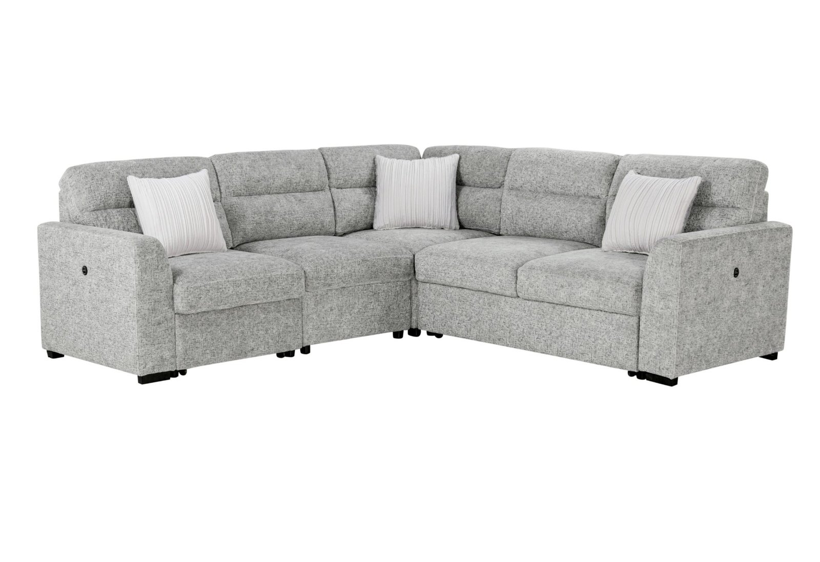U9401-NICKEL-SECTIONAL-CLOSED-W_OUT-OTT-1-1.jpg U9401 NICKEL SOFA BED SECTIONAL WITH 3 PILLOWS - Image 1