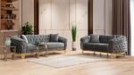VANESSA 2 PC Living Room Sets IN GRAY - C