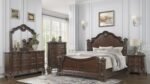 VINTAGE KING 4 PC BEDROOM SET IN WALNUT
