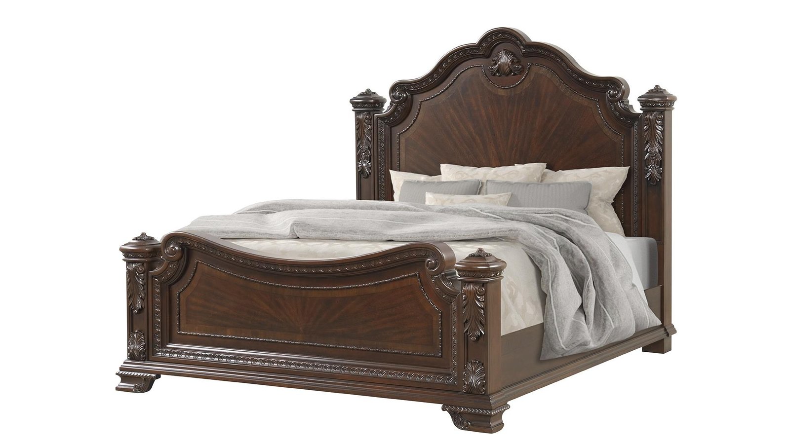 VINTAGE_4_1500_975-1.jpg VINTAGE KING BED IN WALNUT - Image 1