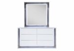 YLIME SMOOTH WHITE MIRROR WITH LED