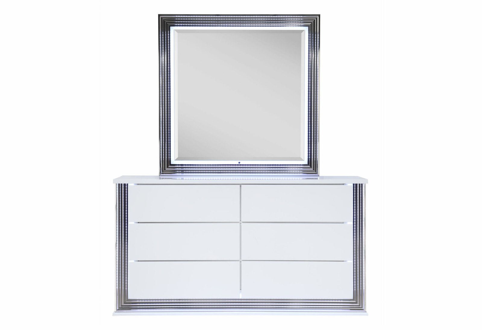 YLIME-SMOOTH-WHITE-DR-MR.jpg YLIME SMOOTH WHITE MIRROR WITH LED - Image 1