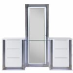 YLIME SMOOTH WHITE VANITY WITH LED