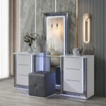 YLIME-SMOOTH WHITE-VANITY SET-N