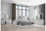 YLIME WHITE MARBLE CHEST WITH LED - Image 4