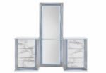 YLIME WHITE MARBLE VANITY WITH LED