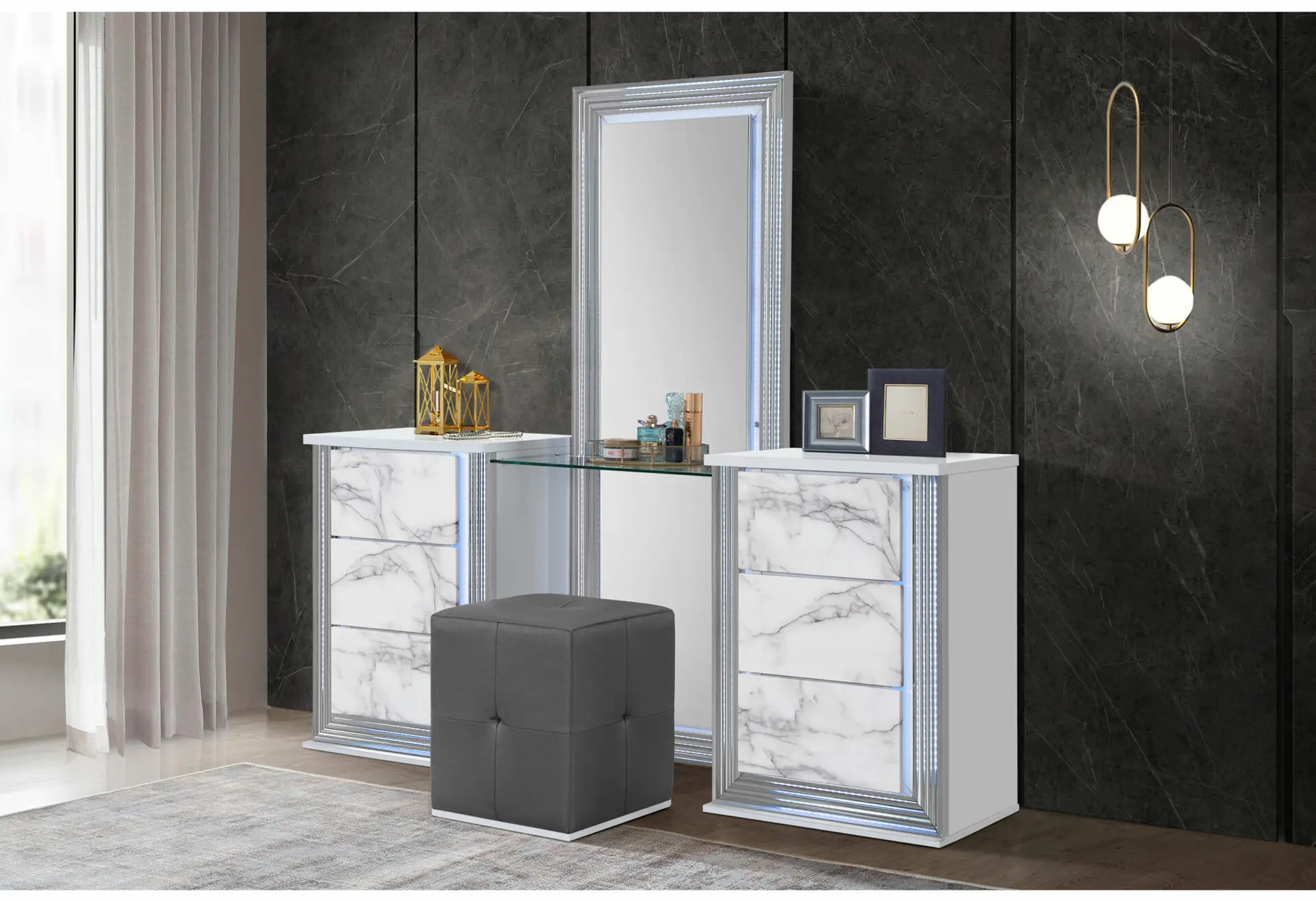 YLIME-WHITE-MARBLE-VANITY-SETRSC-2.webp YLIME WHITE MARBLE VANITY SET - Image 1