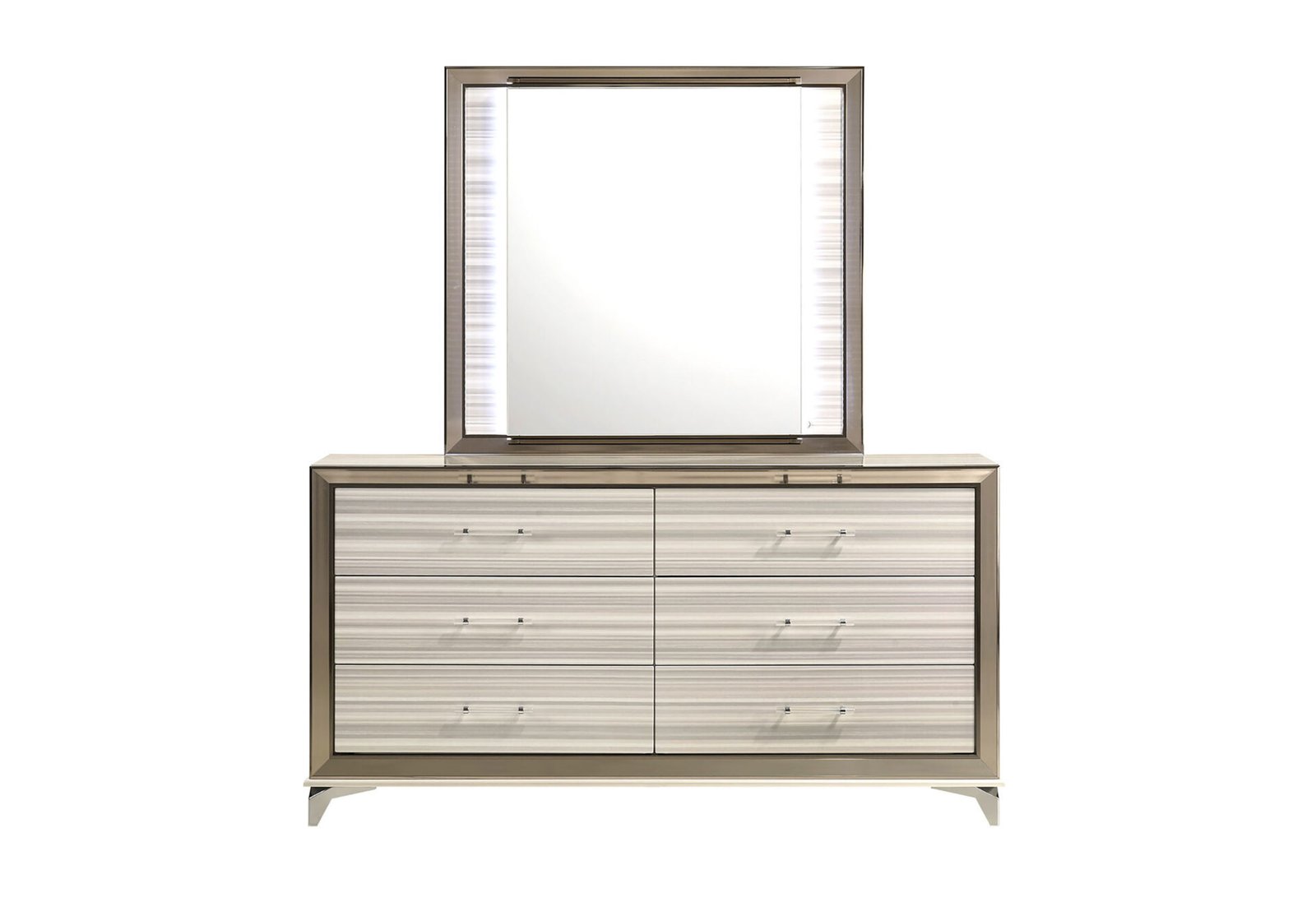 Zambrano-DR-MR-2.jpg ZAMBRANO WHITE MIRROR WITH LED - Image 1