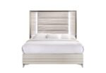 ZAMBRANO WHITE QUEEN BED WITH LED