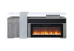 ZORO GREY 76″ ENTERTAINMENT UNIT WITH BLUETOOTH SPEAKER - Image 3