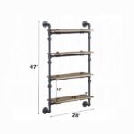 Brantley Wall Rack W/4 Shelves - Image 2