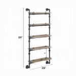 Brantley Wall Rack W/5 Shelves - Image 2