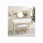 Adao Vanity Mirror & Stool - Image 3