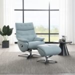 Janella MOTION ACCENT CHAIR W/SWIVEL & OTTOMAN