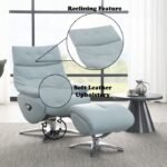 Janella MOTION ACCENT CHAIR W/SWIVEL & OTTOMAN - Image 2