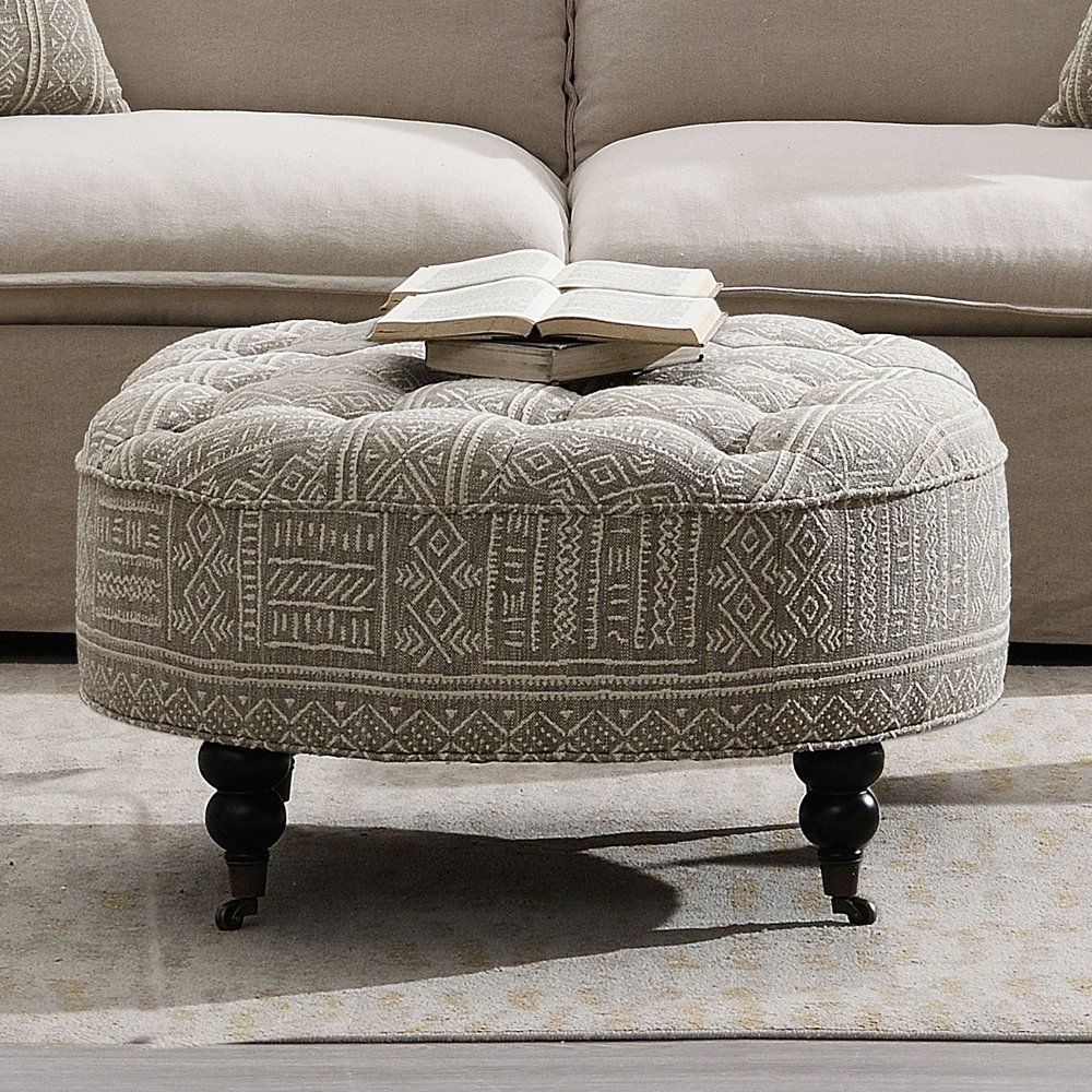 ac03000-1.jpg Upendo OTTOMAN W/CASTER - Image 1