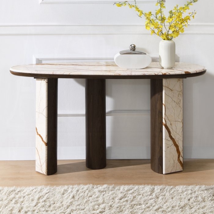 ac04567.jpg Haidar Console Table W/Marble Top - Image 1