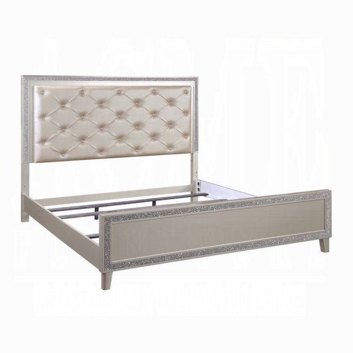 bd00239q.jpg Sliverfluff Queen Bed W/Led - Image 1