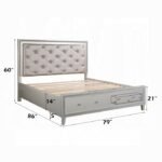 Sliverfluff EK Bed W/Led & Storage - Image 2