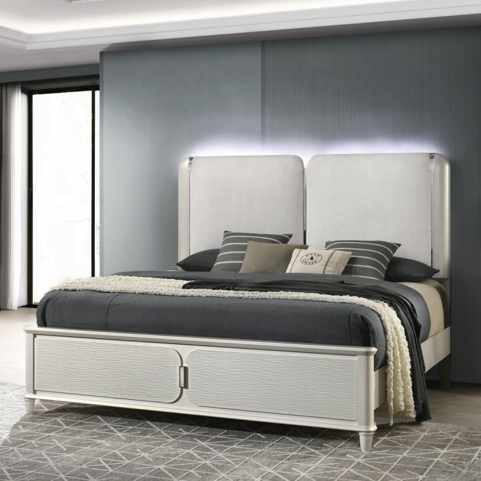 bd03791ek.jpg Laveda Eastern King Bed w/LED - Image 1