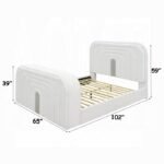 Shelyn Queen Bed w/LED, TV Cabinet, Fireplace & Bluetooth