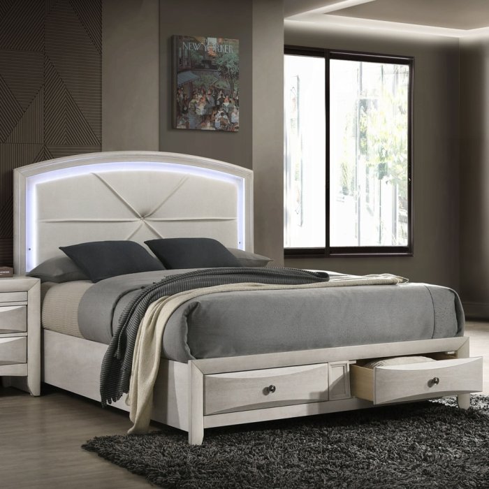 bd05282q.jpg Ramondi Queen Bed w/Storage & LED - Image 1