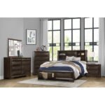 1753-1* Queen Platform Bed with Footboard Storage - Image 4