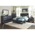 1553-1* Queen Platform Bed with Footboard Storage - Image 5