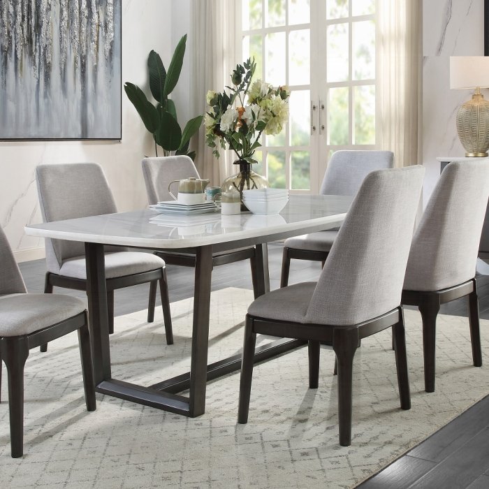 dn00059_3.jpg Madan Dining Table W/Marble Top - Image 1