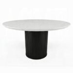 Jaramillo Round Dining Table W/Engineered Marble Top