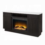 Jaramillo Server w/Natural Marble Top & Fireplace - Image 2