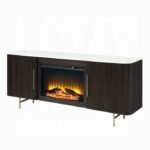 Clayten Server w/Marble Top & Fireplace - Image 2