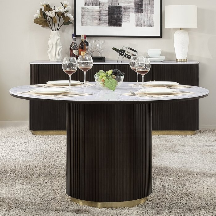 dn03950.jpg Clayten Round Dining Table w/Marble - Image 1