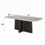 Jacory Dining Table w/Bottocino Marble Top - Image 2