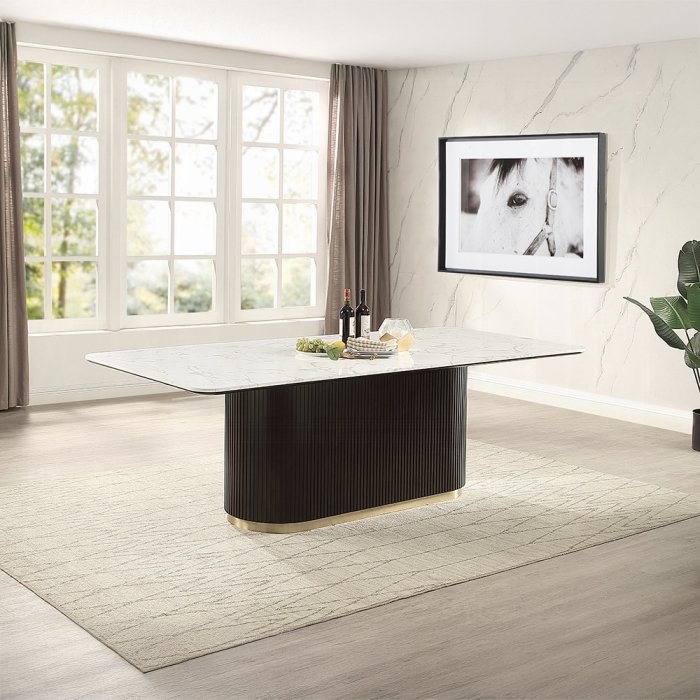 dn06160.jpg Clayten Dining Table w/Marble Top - Image 1