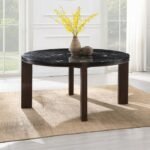 Estella Round Dining Table w/Marble Top