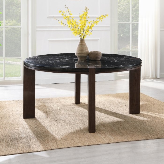 dn06880.jpg Estella Round Dining Table w/Marble Top - Image 1