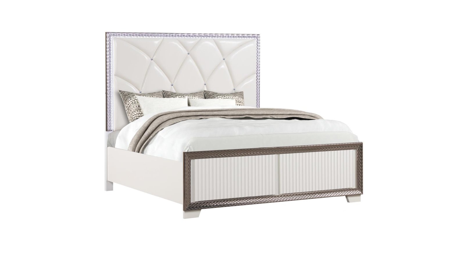 fabio__1500_975-1.jpg FABIO KING BED WHITE - Image 1