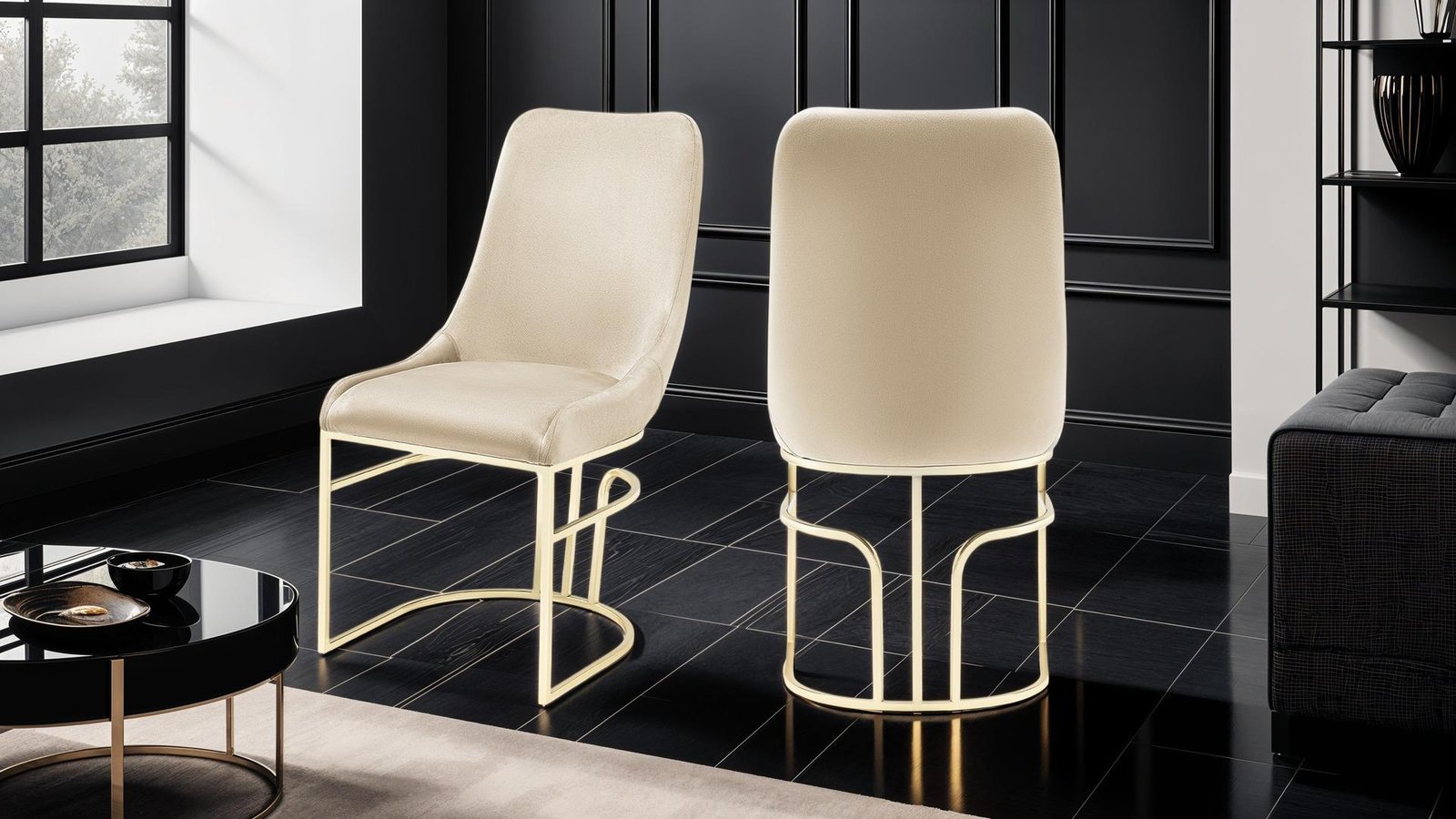 file__1__1500_975.jpg EMRALD GOLD LEGS BEIGE - 2 CHAIRS PER BOX - Image 1