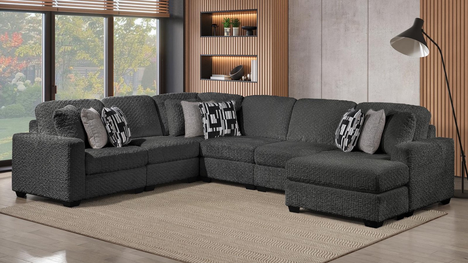 g_98_1500_975.jpg MAXWELL SECTIONAL IN GRAY - Image 1