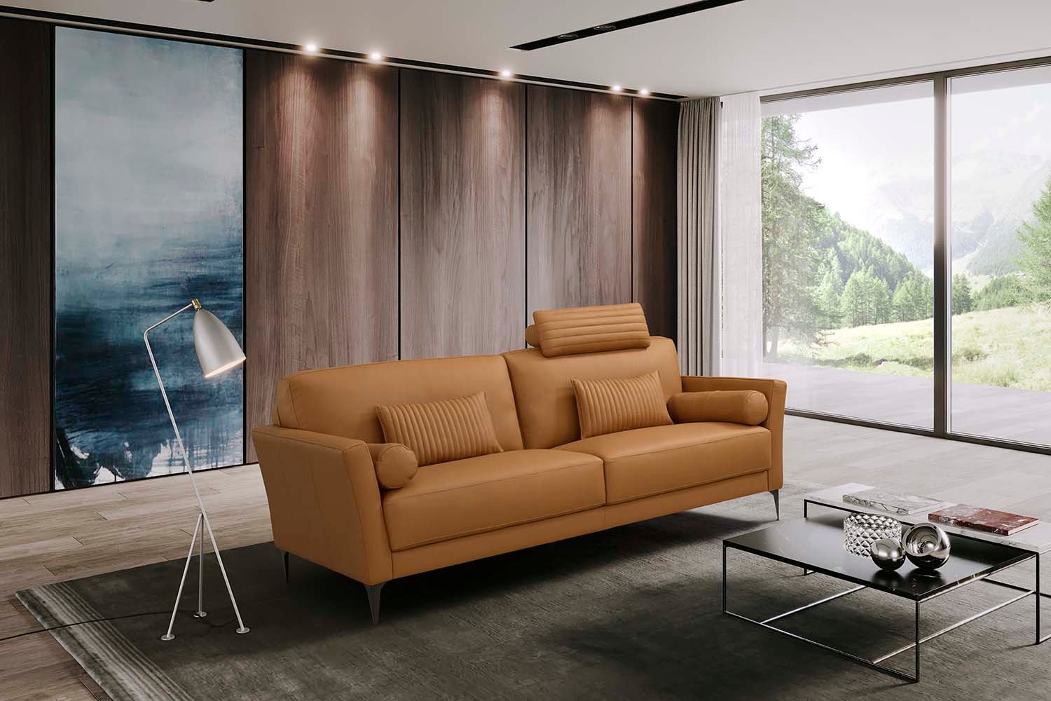 lv00943.jpg Tussio Sofa W/5 Pillows - Image 1