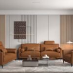 Tussio Loveseat W/5 Pillows