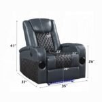Alair Power Motion Recliner W/Bluetooth, Wireless Charger & Cupholder - Image 2