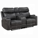 Hirah Motion Loveseat w/Console & USB Port - Image 3
